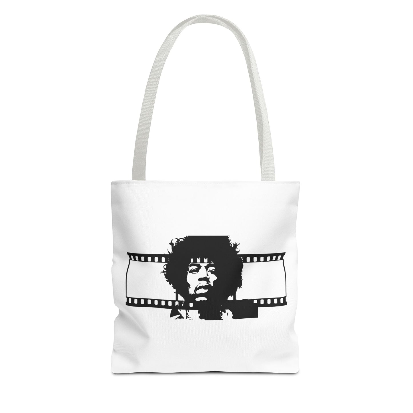 Jimi Hendrix Retro Film Tote Bag with Iconic Music Legend Design