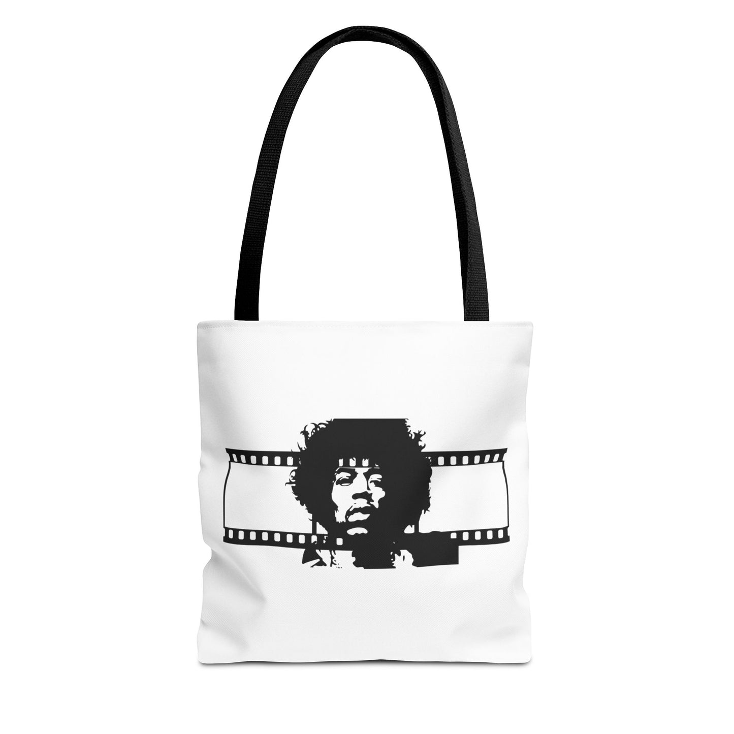 Jimi Hendrix Retro Film Tote Bag with Iconic Music Legend Design