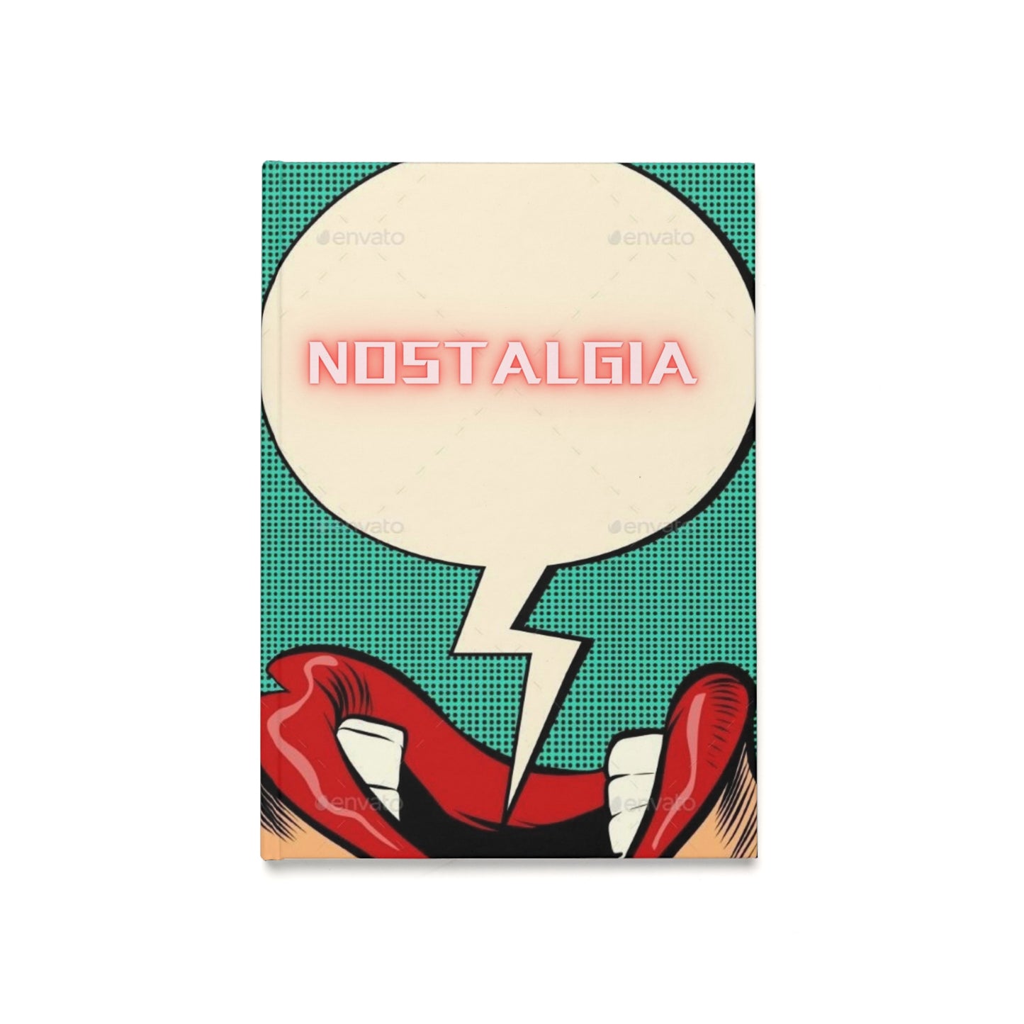 Nostalgia Hardcover Journal - A5 Size, Retro Pop Art Design