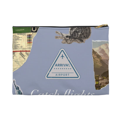 Travel Pouch - 'Catch Flights Not Feelings'