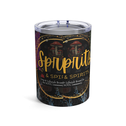 Spritz & Spirits Signature 10oz Tumbler - Fun Lifestyle Drinkware and Canister