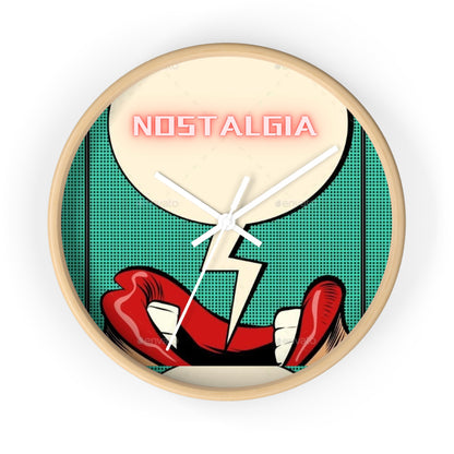 Retro Nostalgia Wall Clock - Vintage Pop Art Design for Home Decor