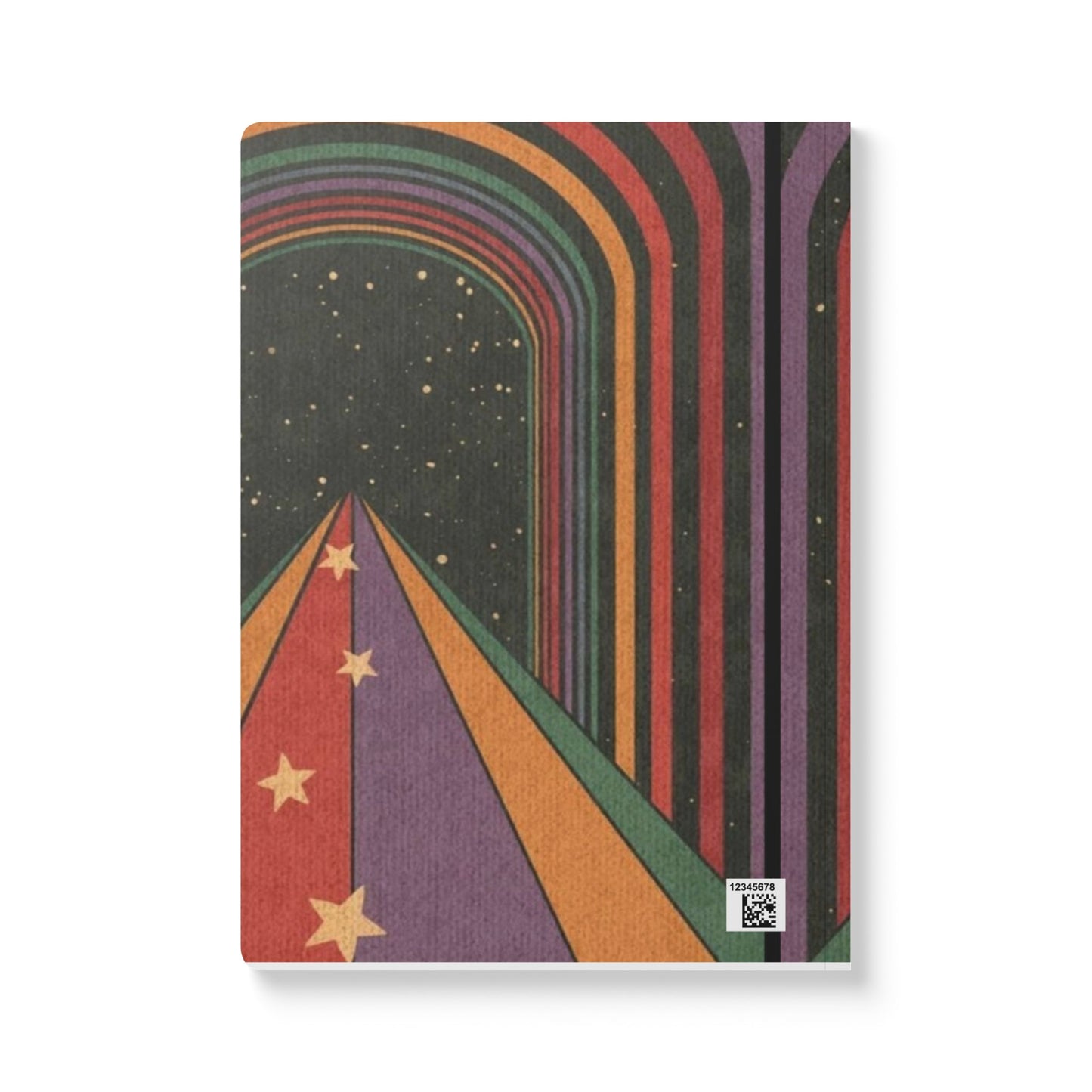 Colorful Cosmic Softcover Journal with Star Design - Perfect for Creative Souls