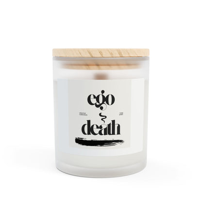 Ego Death Candle - 11oz Frosted Glass - Relaxing Scented Home Decor