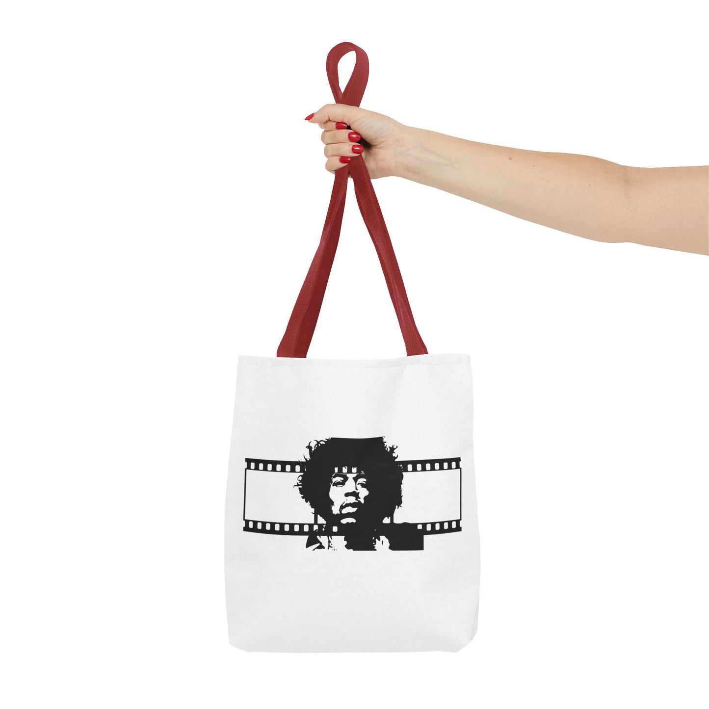 Jimi Hendrix Retro Film Tote Bag with Iconic Music Legend Design