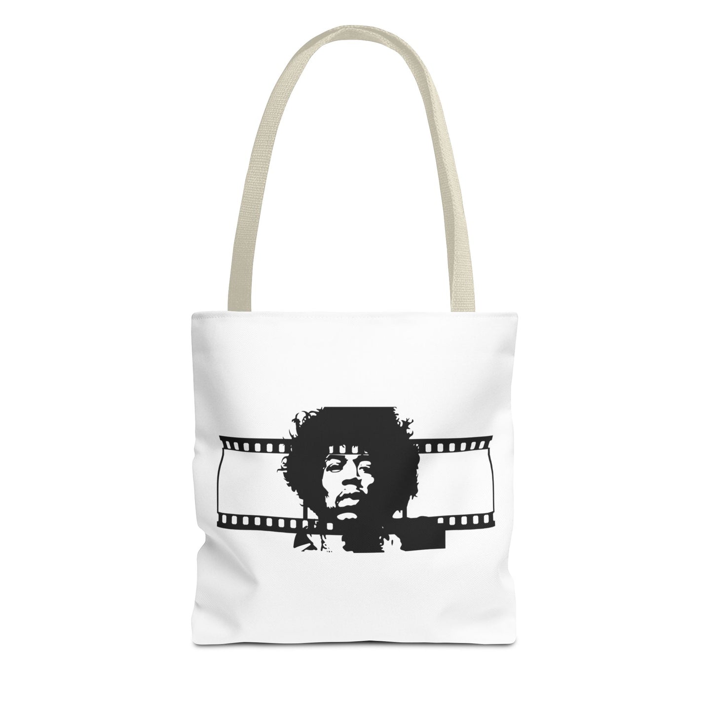 Jimi Hendrix Retro Film Tote Bag with Iconic Music Legend Design