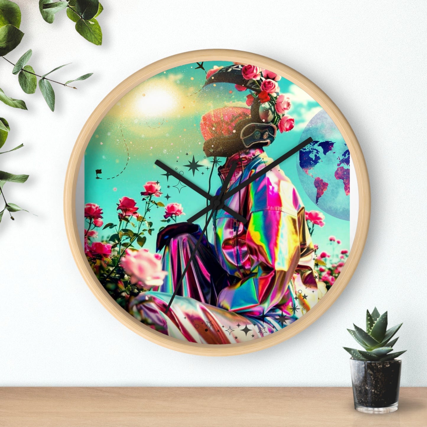 Space Motorcycle Wall Clock - Spirit Rider Design