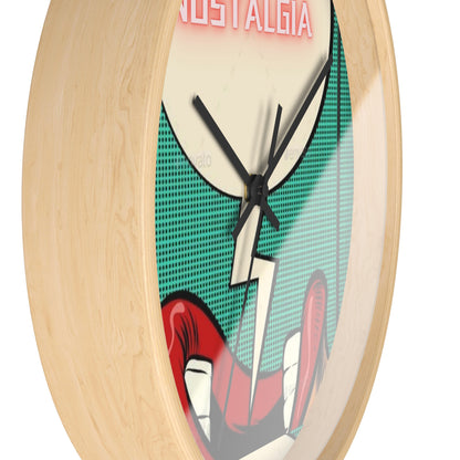 Retro Nostalgia Wall Clock - Vintage Pop Art Design for Home Decor