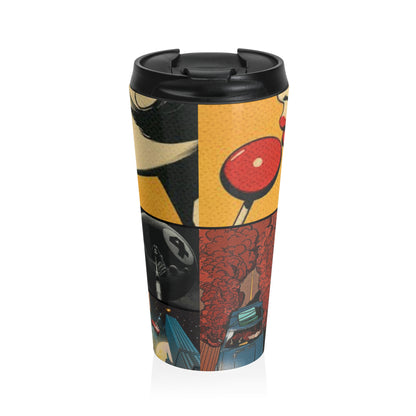 Retro Pop Art Stainless Steel Travel Mug - Perfect for Coffee Lovers!